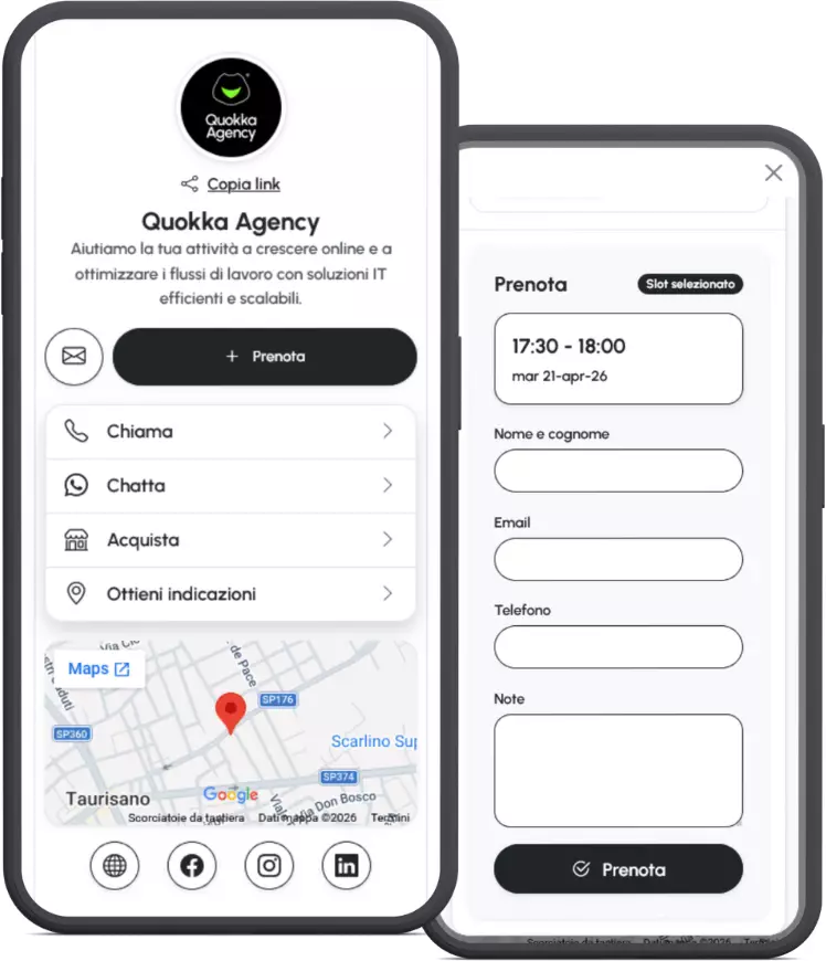 Sistema prenotazione online mioprofilo